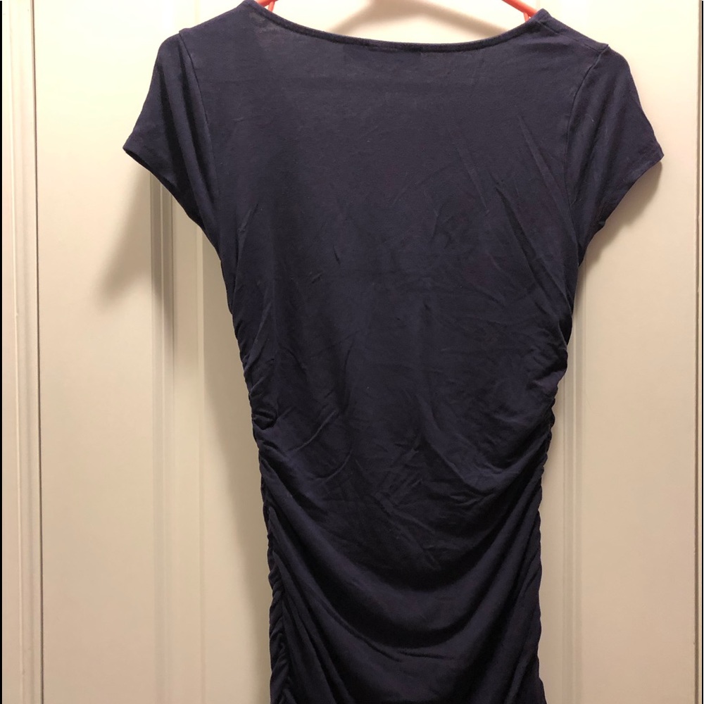 Purple maternity shirt